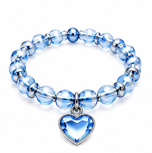 Blue kitten heart collar ☁️🩵